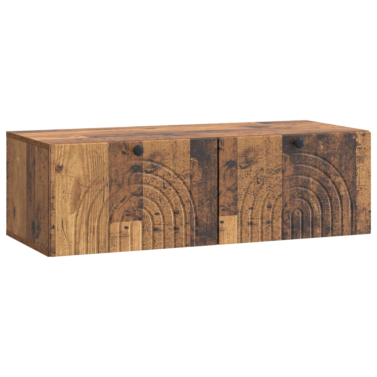Wandmontierter TV-Schrank Altholz 99 x 41 x 30 cm Holzwerkstoff