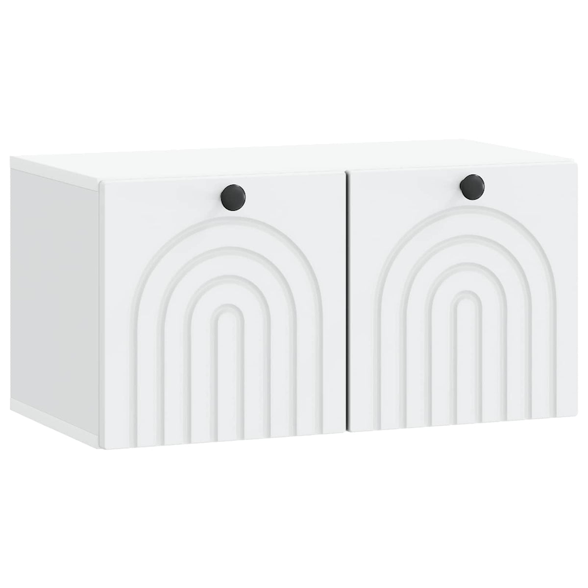 Wandmontierter TV-Schrank Weiß 59,5 x 31 x 30 cm Holzwerkstoff