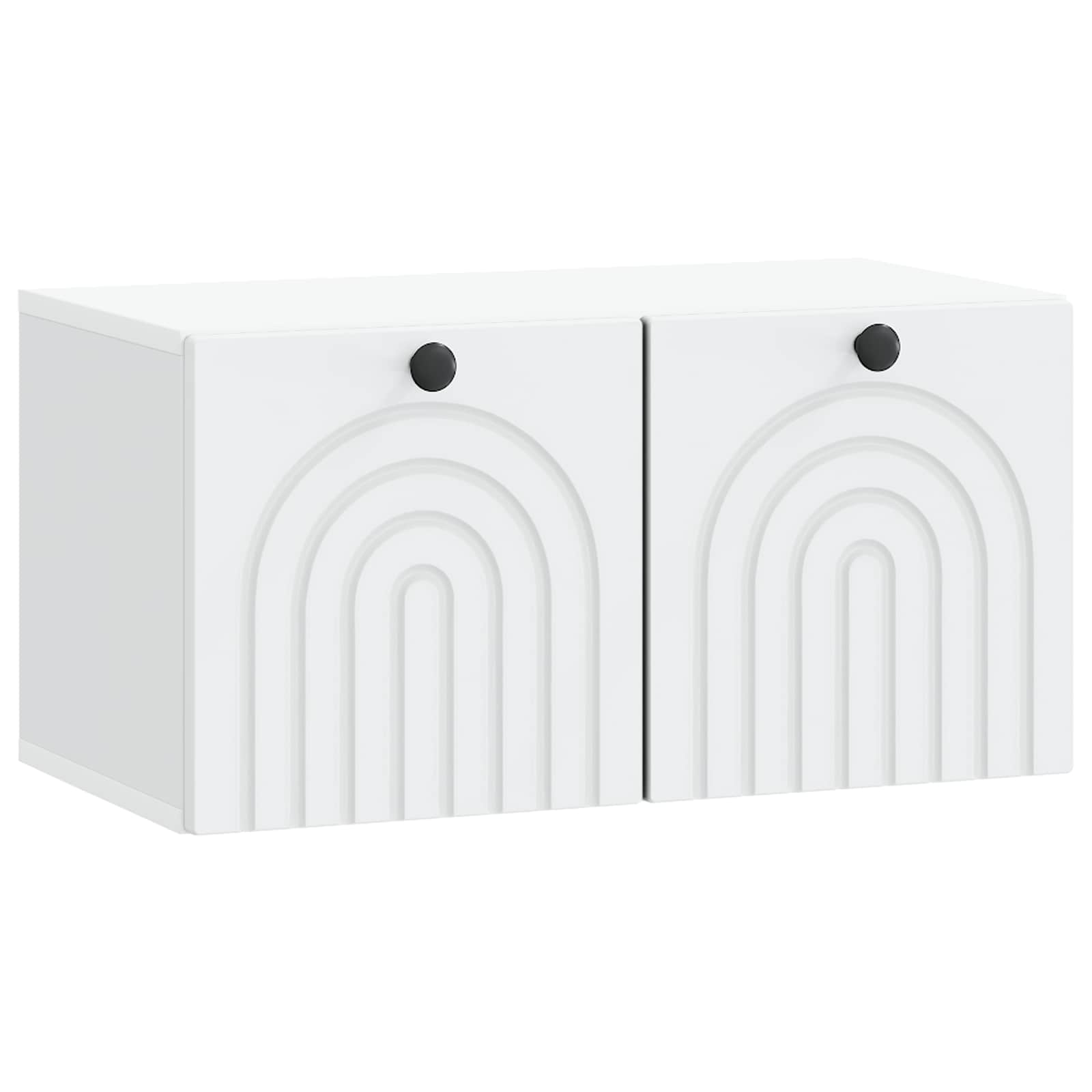 Wandmontierter TV-Schrank Weiß 59,5 x 31 x 30 cm Holzwerkstoff