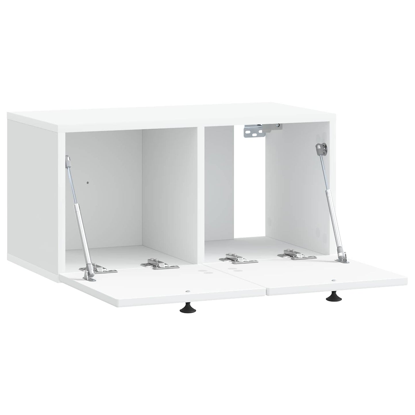 Wandmontierter TV-Schrank Weiß 59,5 x 31 x 30 cm Holzwerkstoff