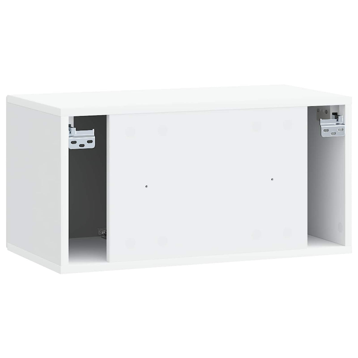 Wandmontierter TV-Schrank Weiß 59,5 x 31 x 30 cm Holzwerkstoff