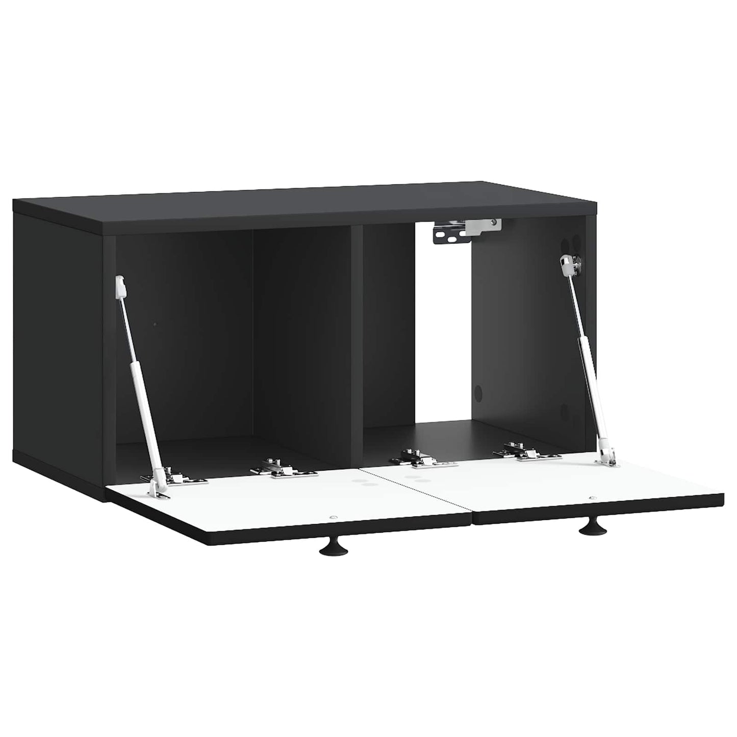Wandmontierter TV-Schrank Schwarz 59,5 x 31 x 30 cm