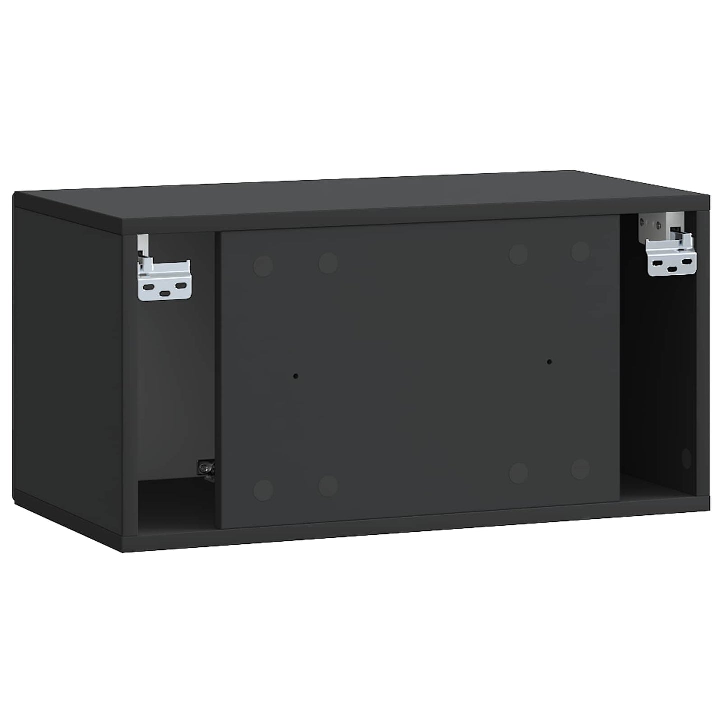 Wandmontierter TV-Schrank Schwarz 59,5 x 31 x 30 cm