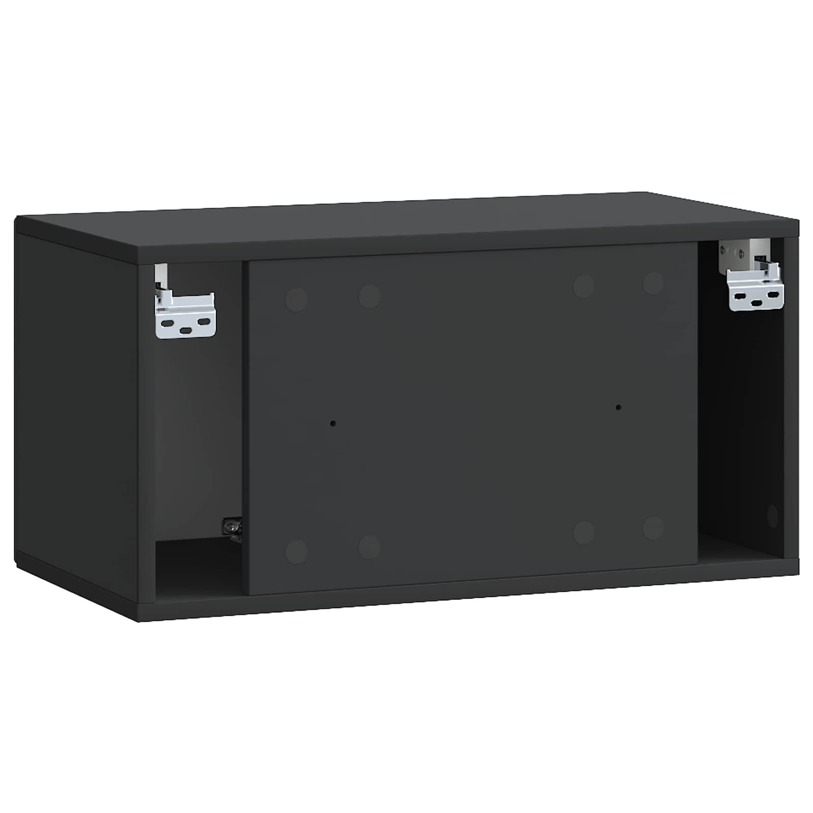Wandmontierter TV-Schrank Schwarz 59,5 x 31 x 30 cm