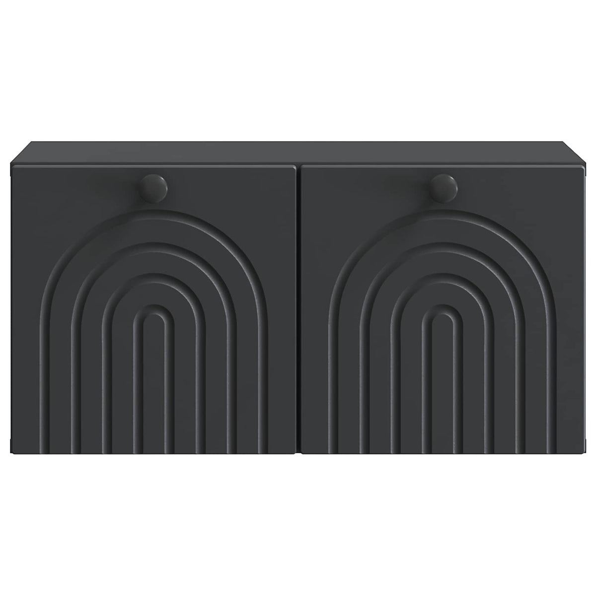 Wandmontierter TV-Schrank Schwarz 59,5 x 31 x 30 cm
