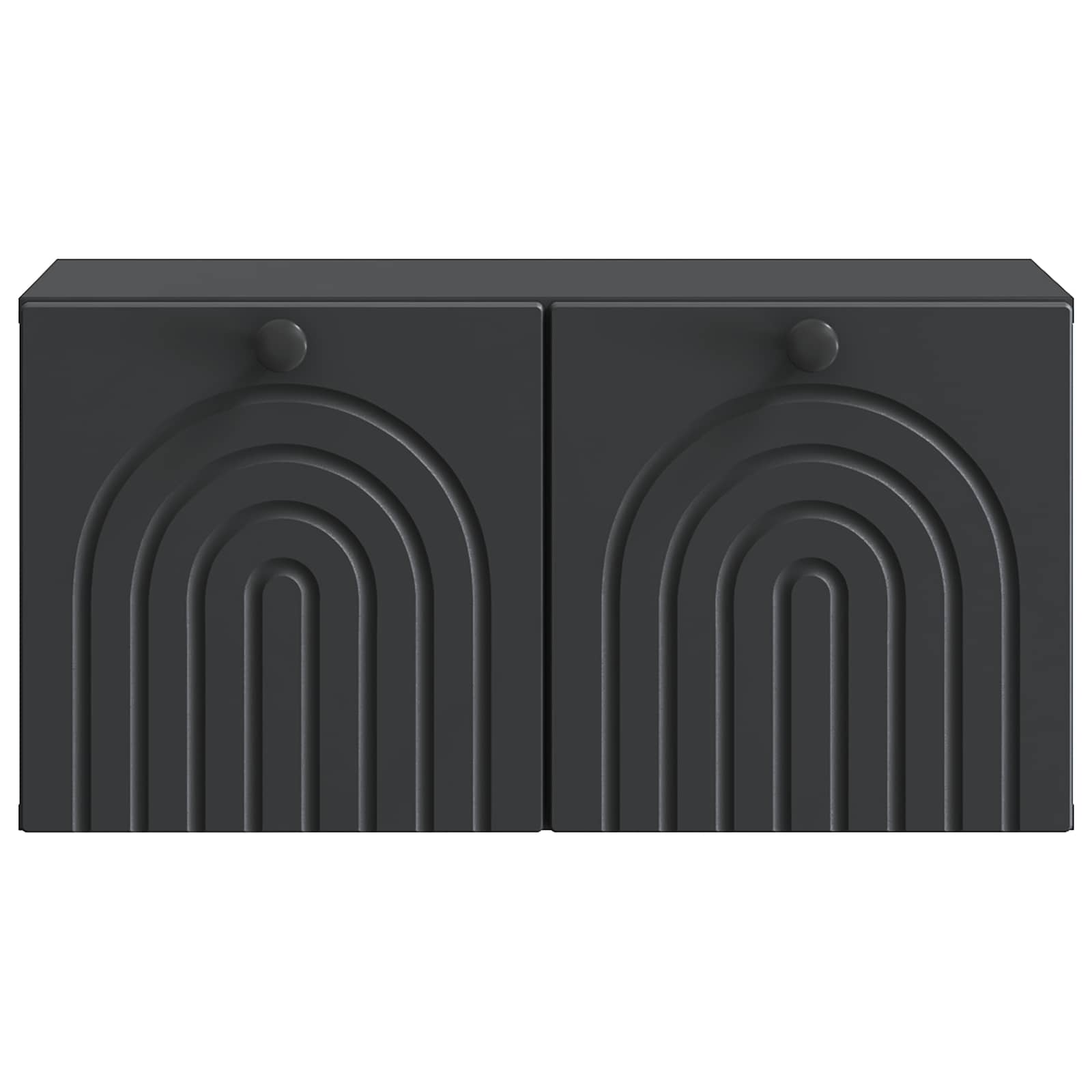 Wandmontierter TV-Schrank Schwarz 59,5 x 31 x 30 cm