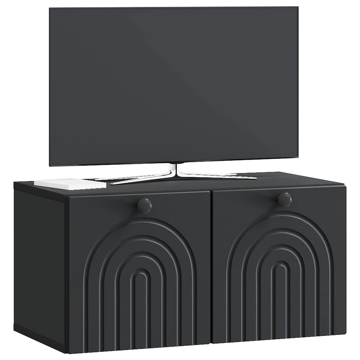 Wandmontierter TV-Schrank Schwarz 59,5 x 31 x 30 cm
