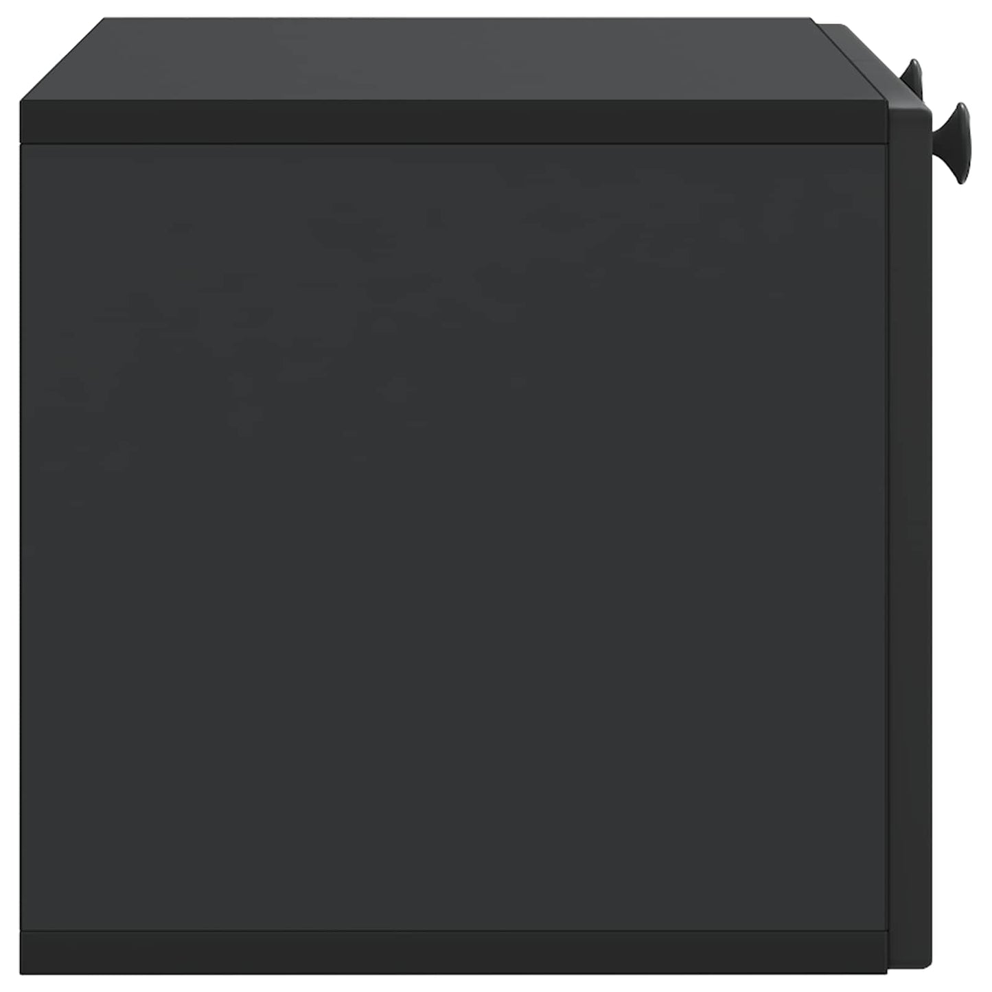 Wandmontierter TV-Schrank Schwarz 59,5 x 31 x 30 cm