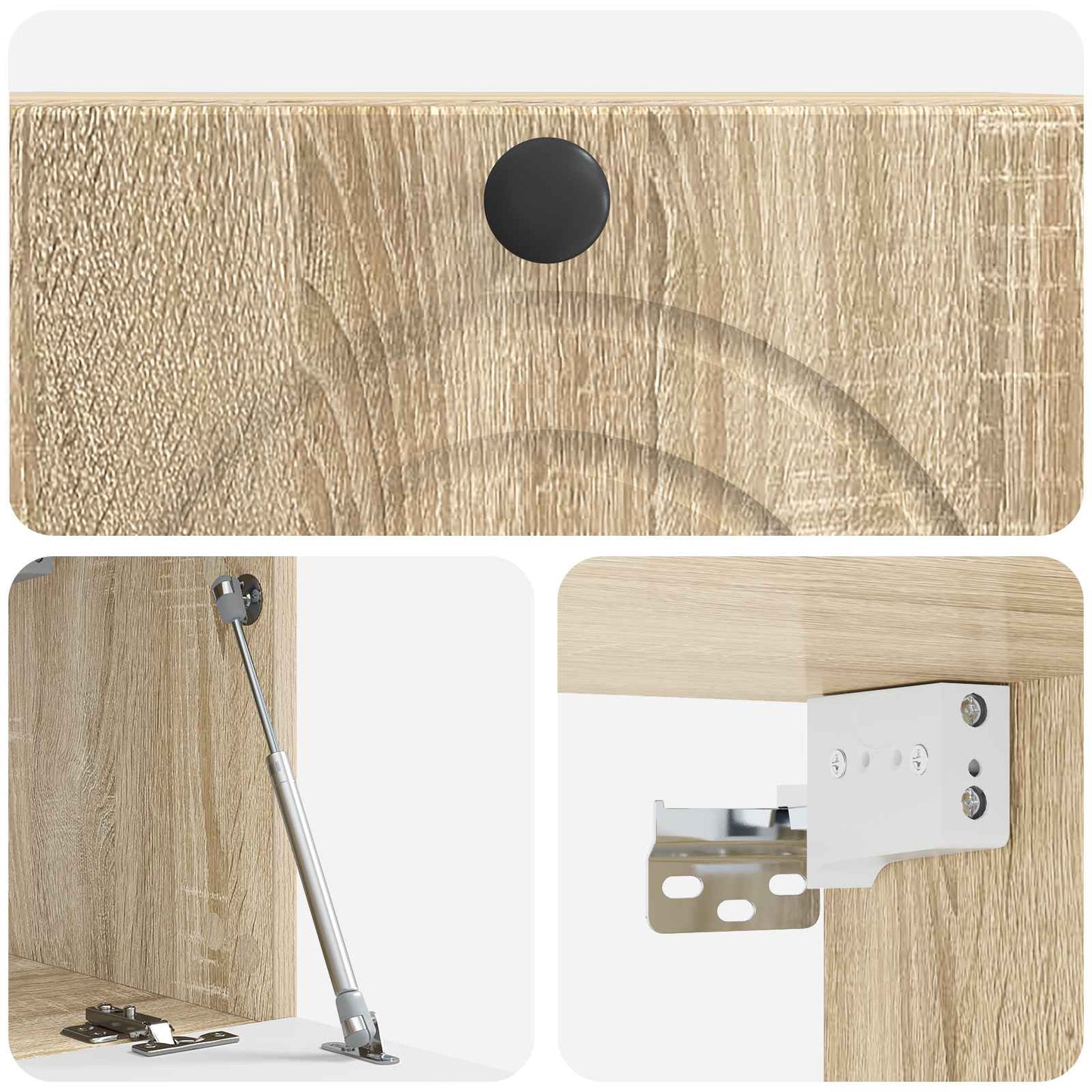 Wandmontierter TV-Schrank Sonoma-Eiche 59,5 x 31 x 30 cm