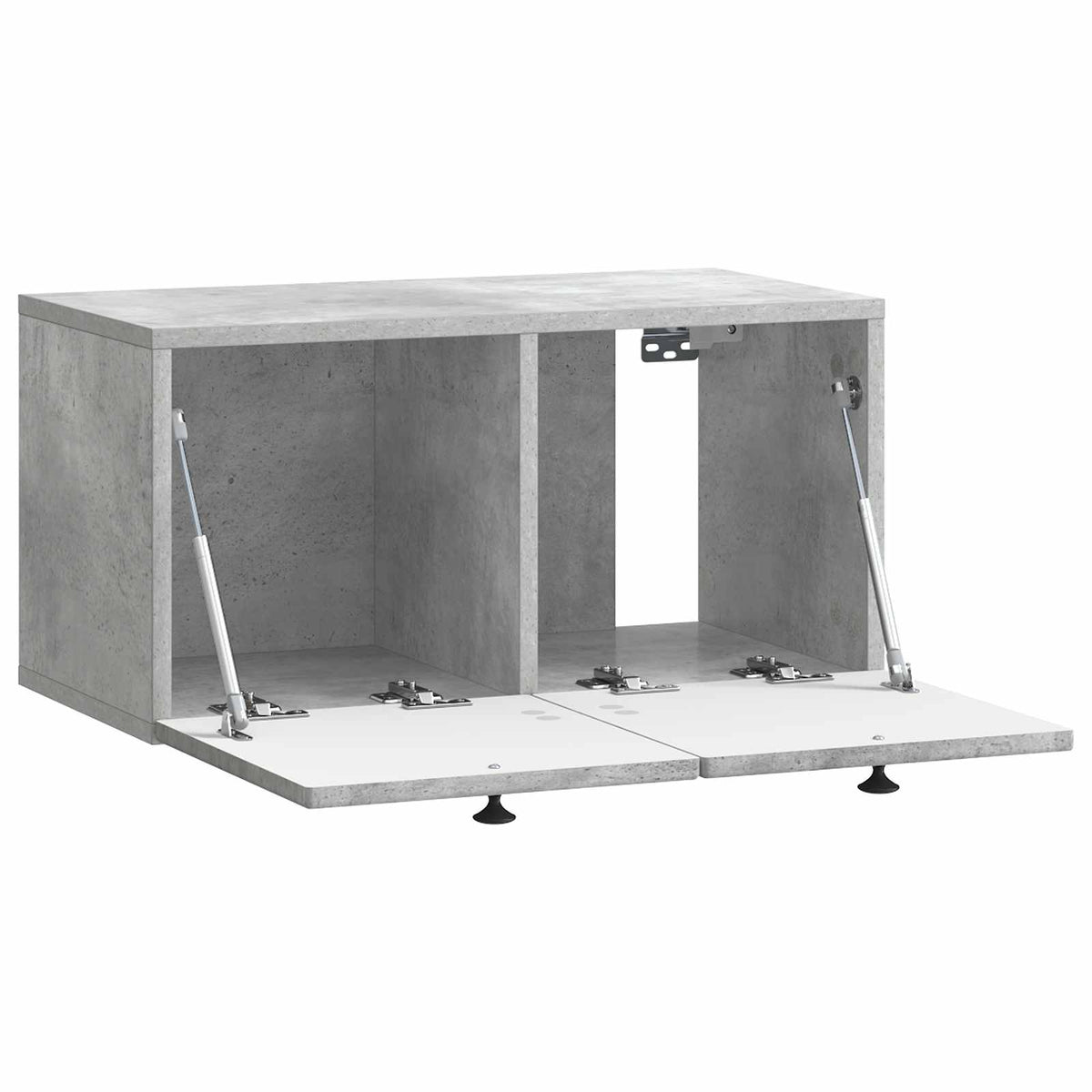 Wandmontierter TV-Schrank Betongrau 59,5 x 31 x 30 cm