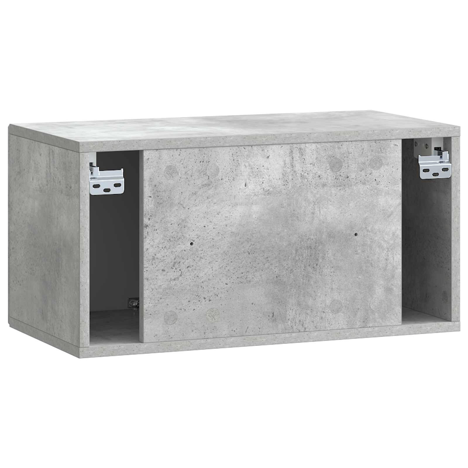 Wandmontierter TV-Schrank Betongrau 59,5 x 31 x 30 cm