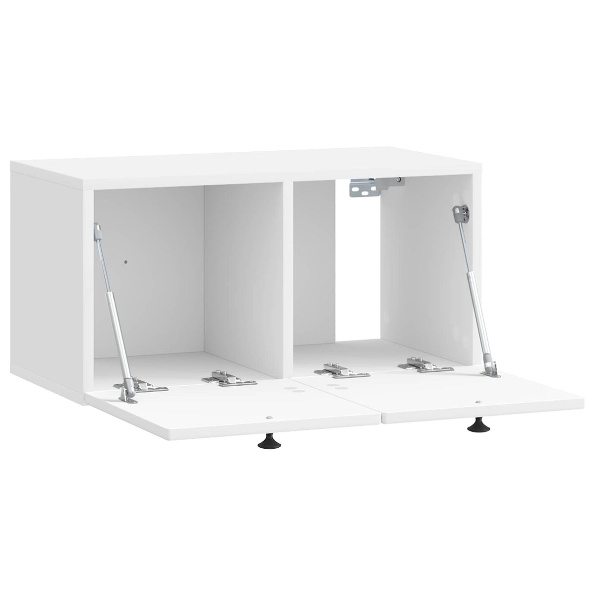 Wandmontierter TV-Schrank Hochglanz Weiß 59,5 x 31 x 30 cm