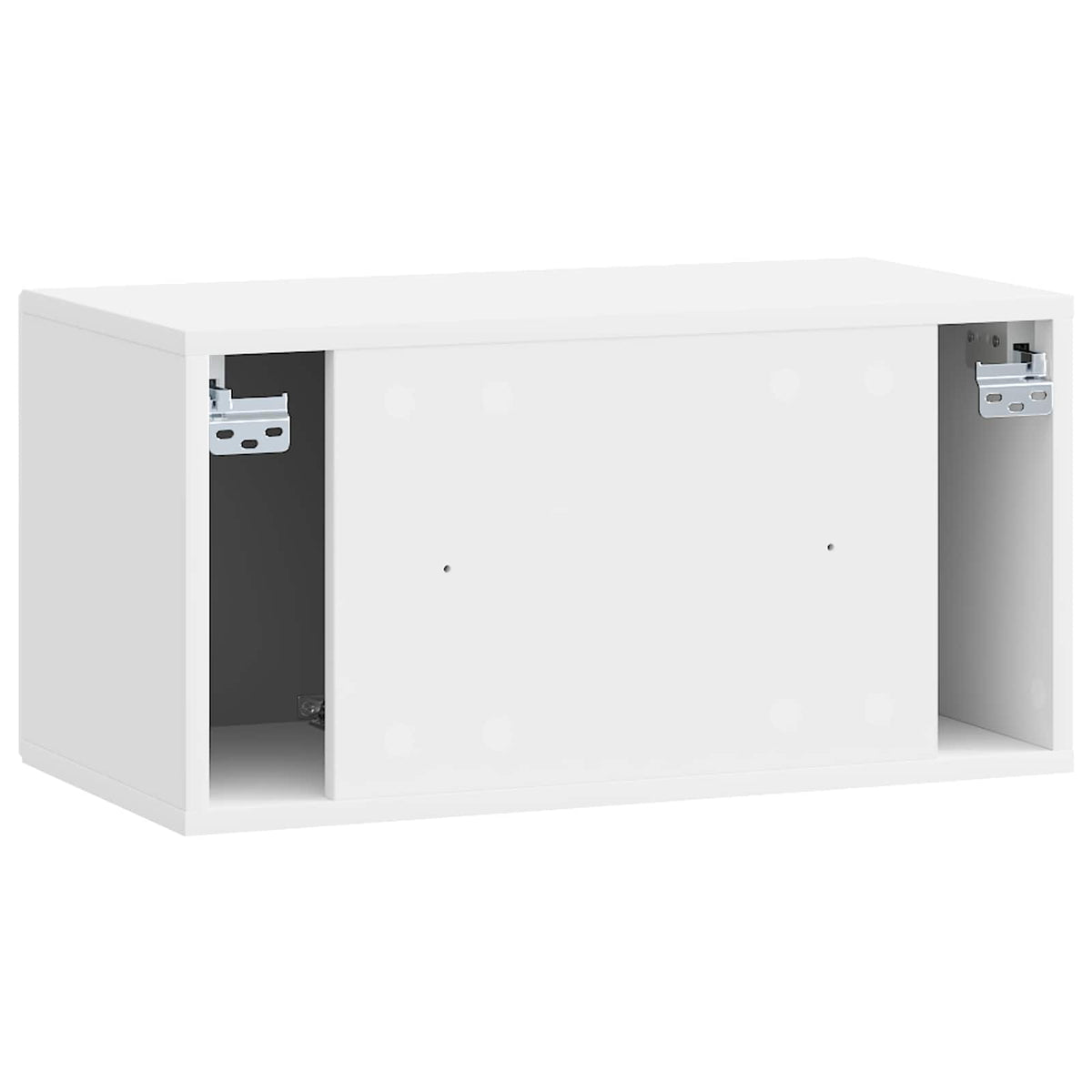 Wandmontierter TV-Schrank Hochglanz Weiß 59,5 x 31 x 30 cm