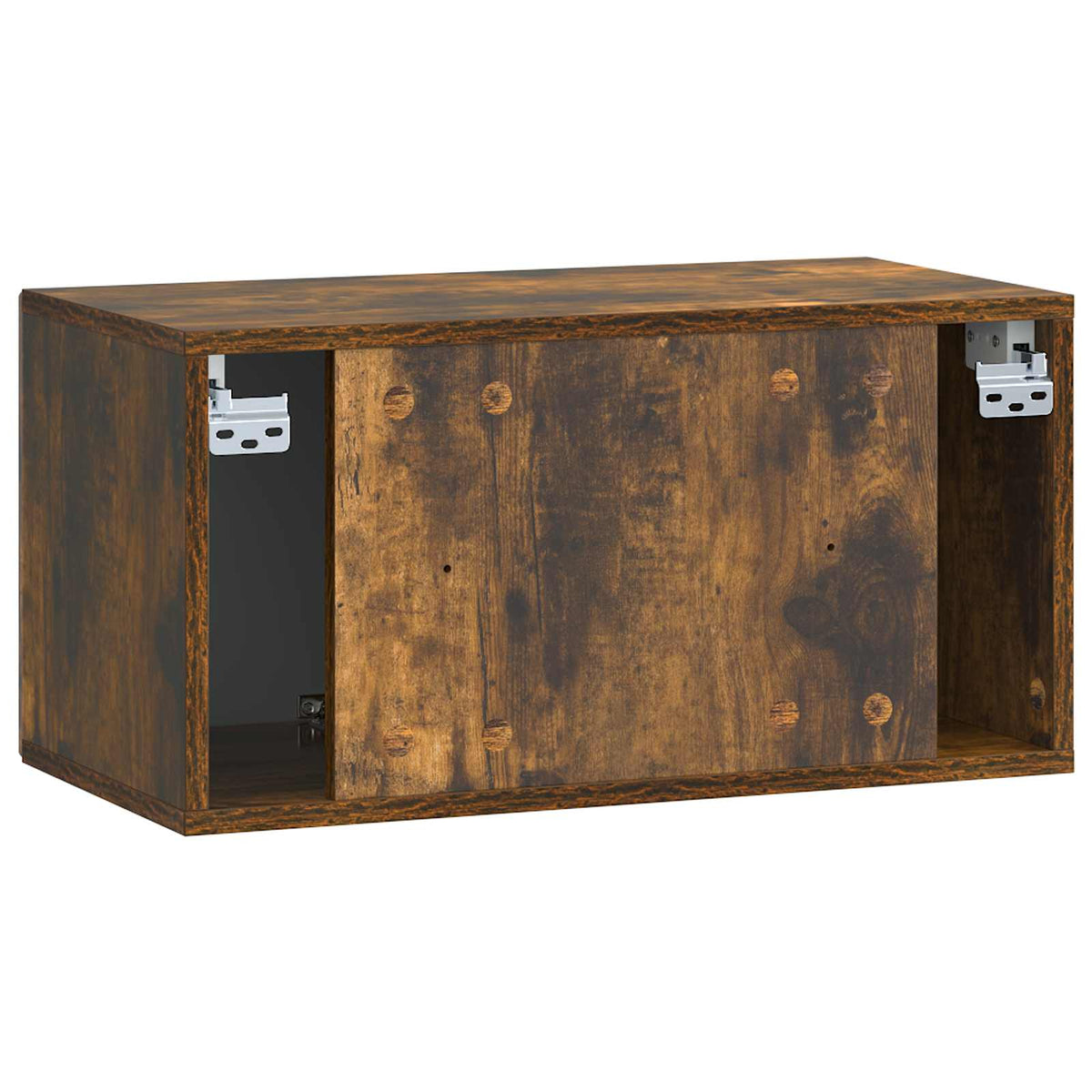 Wandmontierter TV-Schrank Geräucherte Eiche 59,5 x 31 x 30 cm