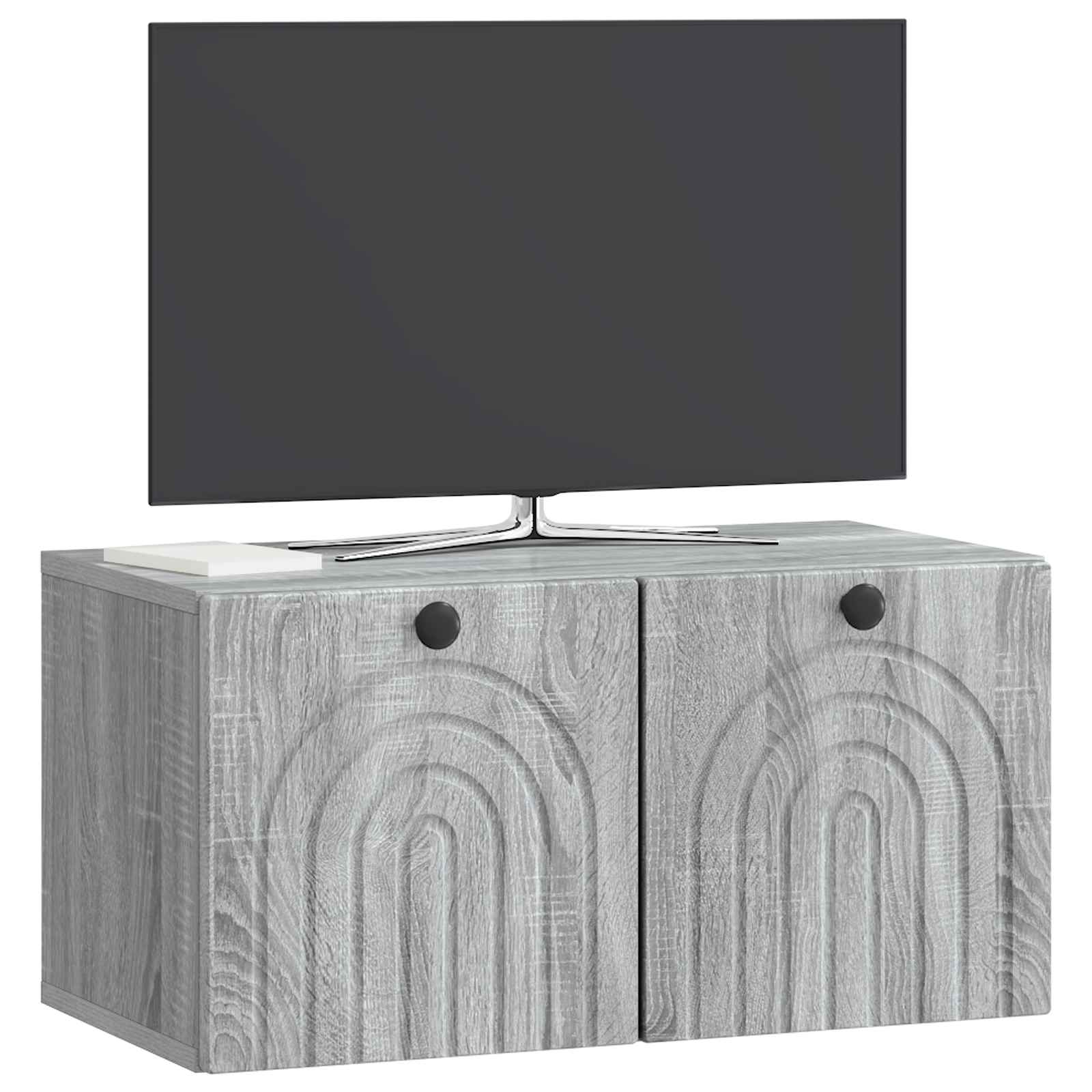 Wandmontierter TV-Schrank Graues Sonoma 59,5 x 31 x 30 cm