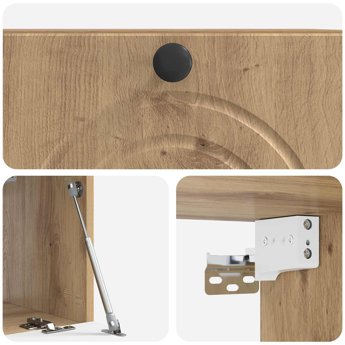Wandmontierter TV-Schrank 59,5 x 31 x 30 cm Artisan-Eiche