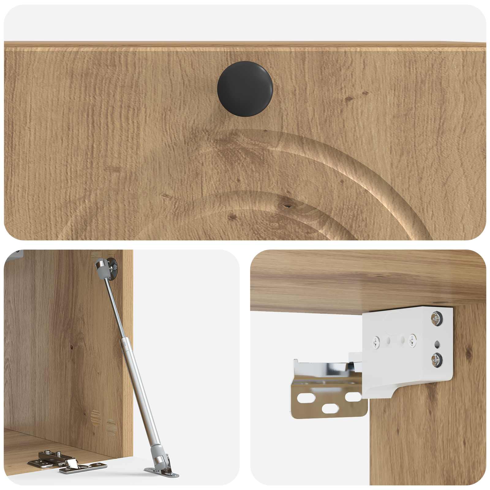 Wandmontierter TV-Schrank 59,5 x 31 x 30 cm Artisan-Eiche