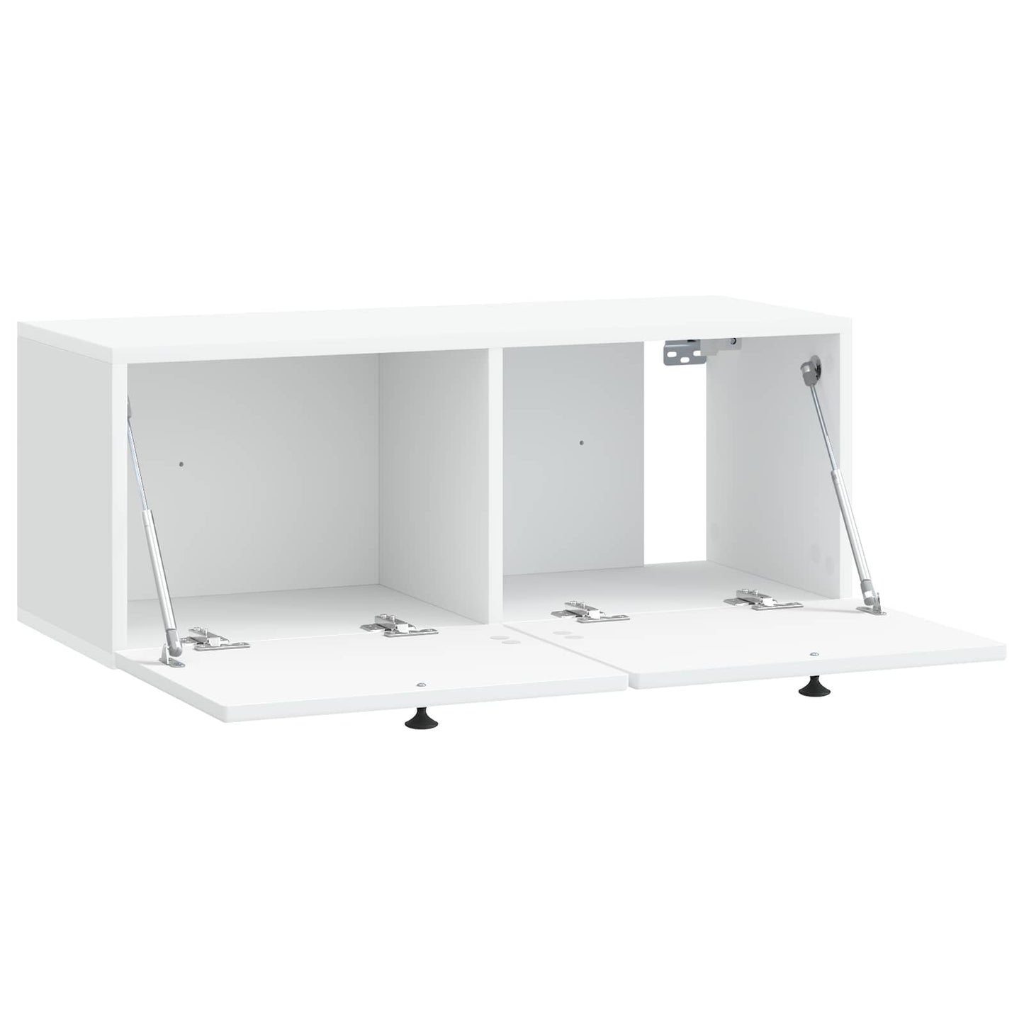 Wandmontierter TV-Schrank Weiß 78,5 x 31 x 30 cm Holzwerkstoff