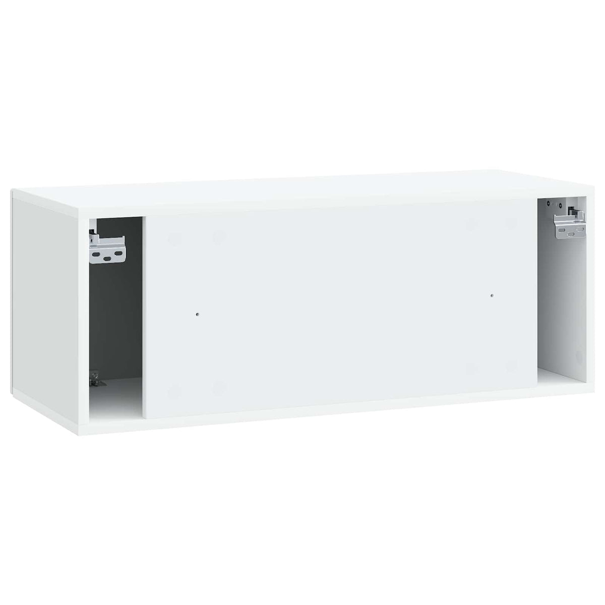 Wandmontierter TV-Schrank Weiß 78,5 x 31 x 30 cm Holzwerkstoff