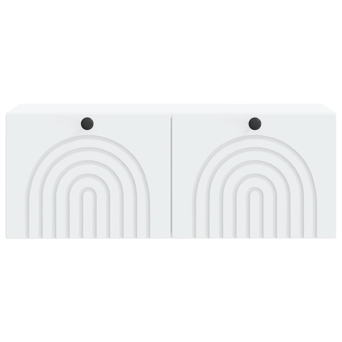 Wandmontierter TV-Schrank Weiß 78,5 x 31 x 30 cm Holzwerkstoff
