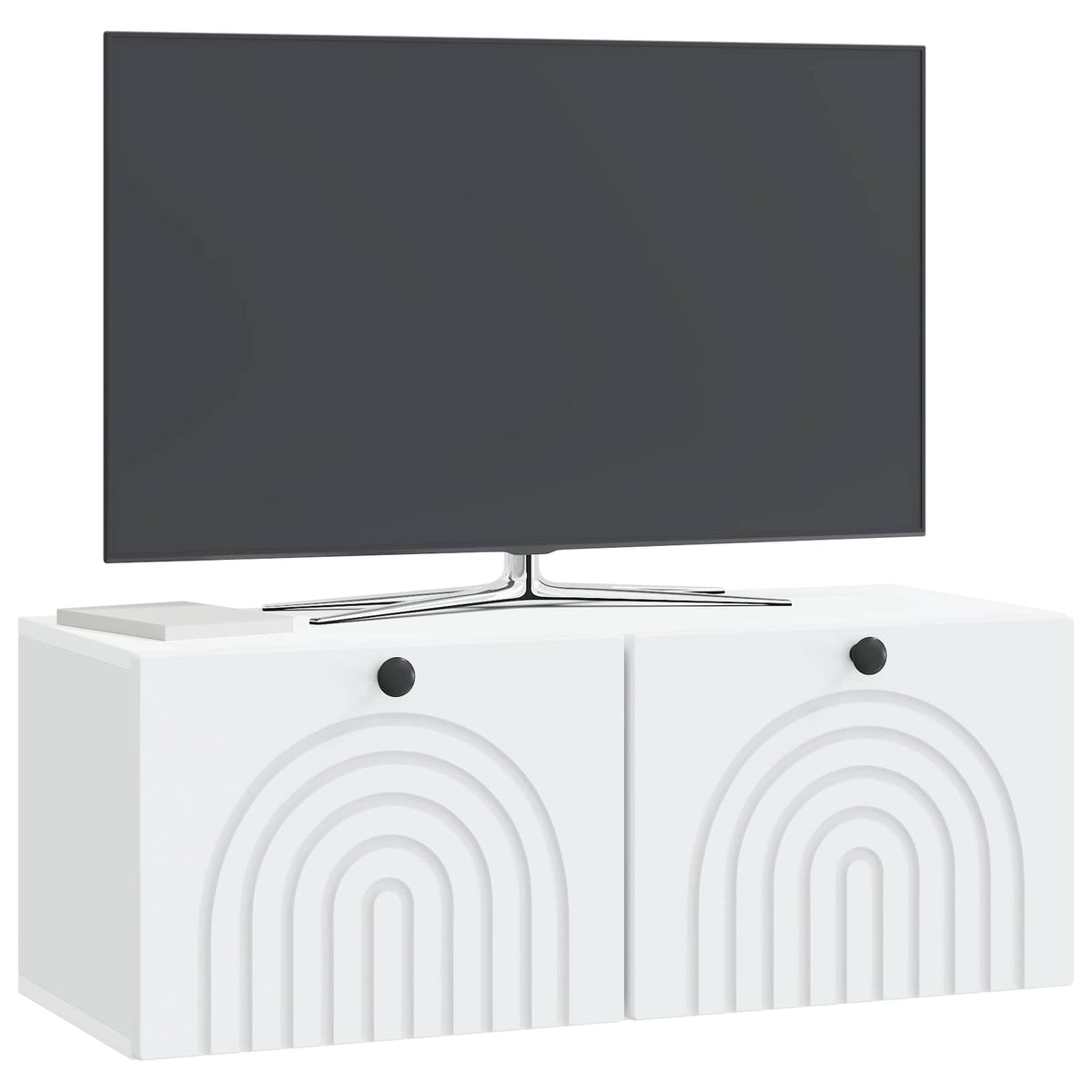 Wandmontierter TV-Schrank Weiß 78,5 x 31 x 30 cm Holzwerkstoff