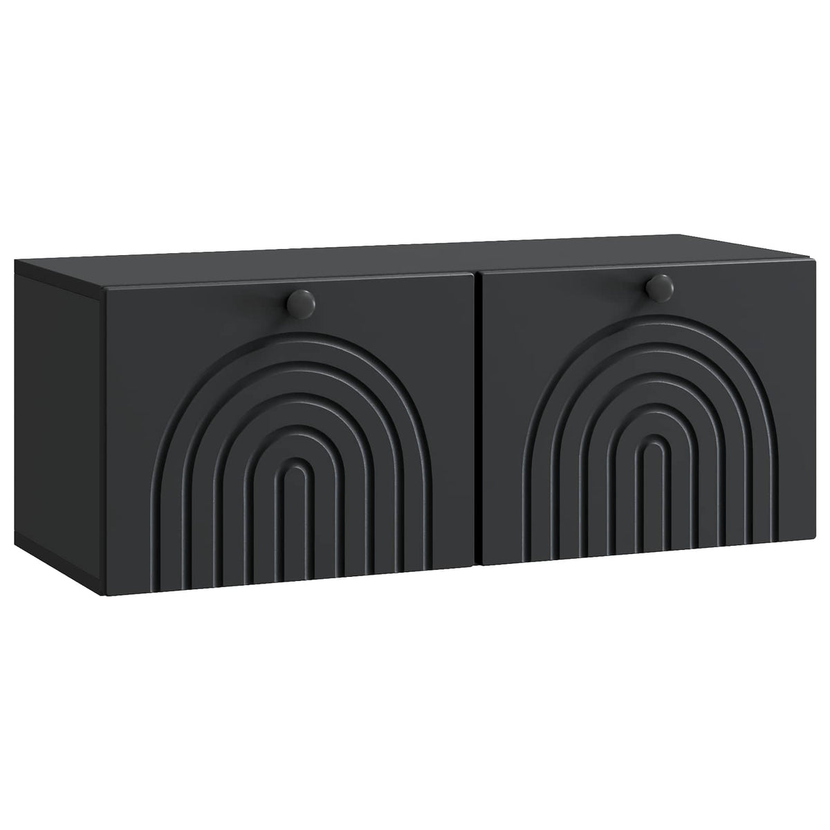Wandmontierter TV-Schrank Schwarz 78,5 x 31 x 30 cm