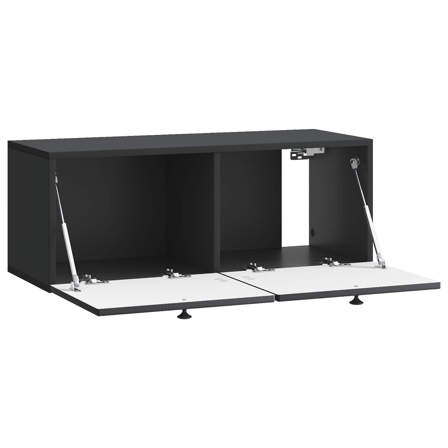 Wandmontierter TV-Schrank Schwarz 78,5 x 31 x 30 cm