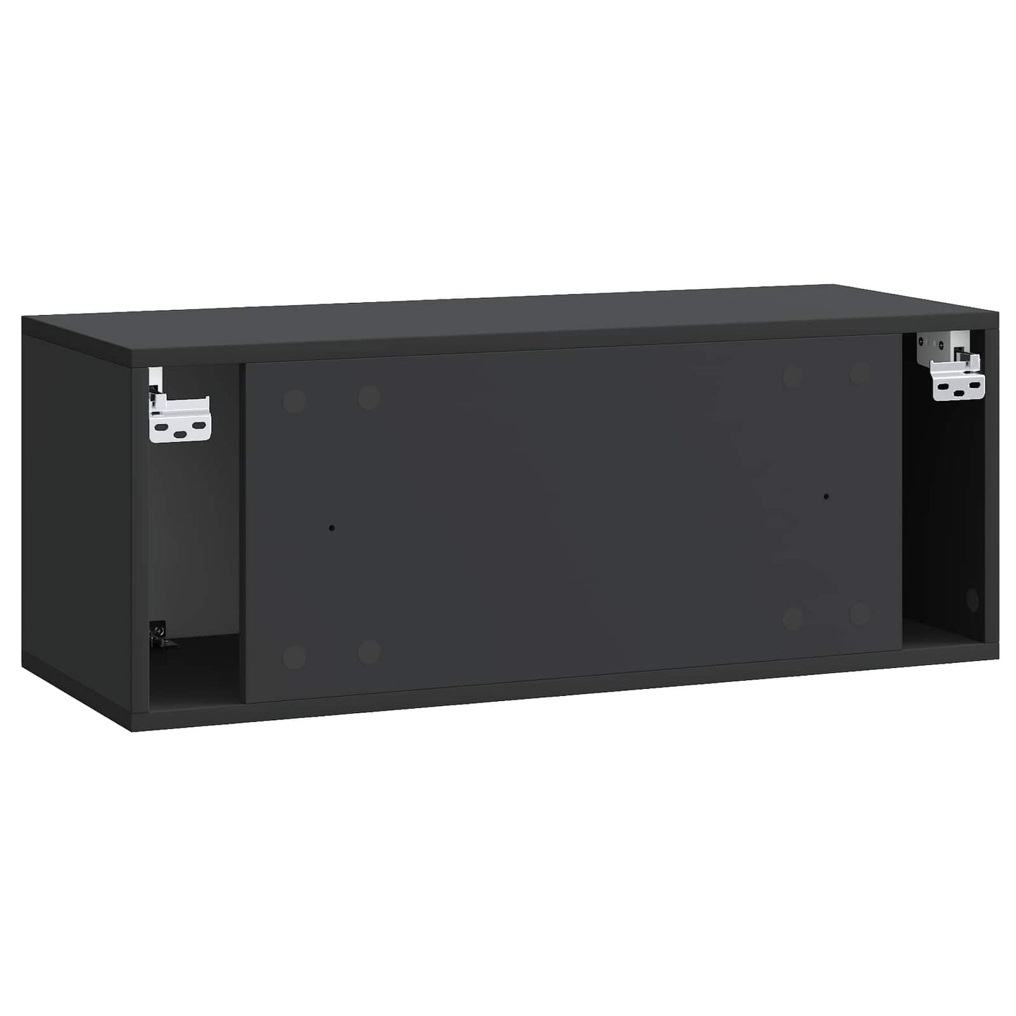 Wandmontierter TV-Schrank Schwarz 78,5 x 31 x 30 cm