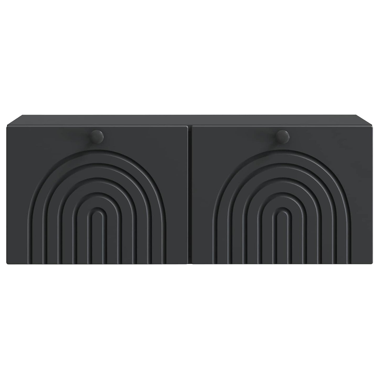 Wandmontierter TV-Schrank Schwarz 78,5 x 31 x 30 cm