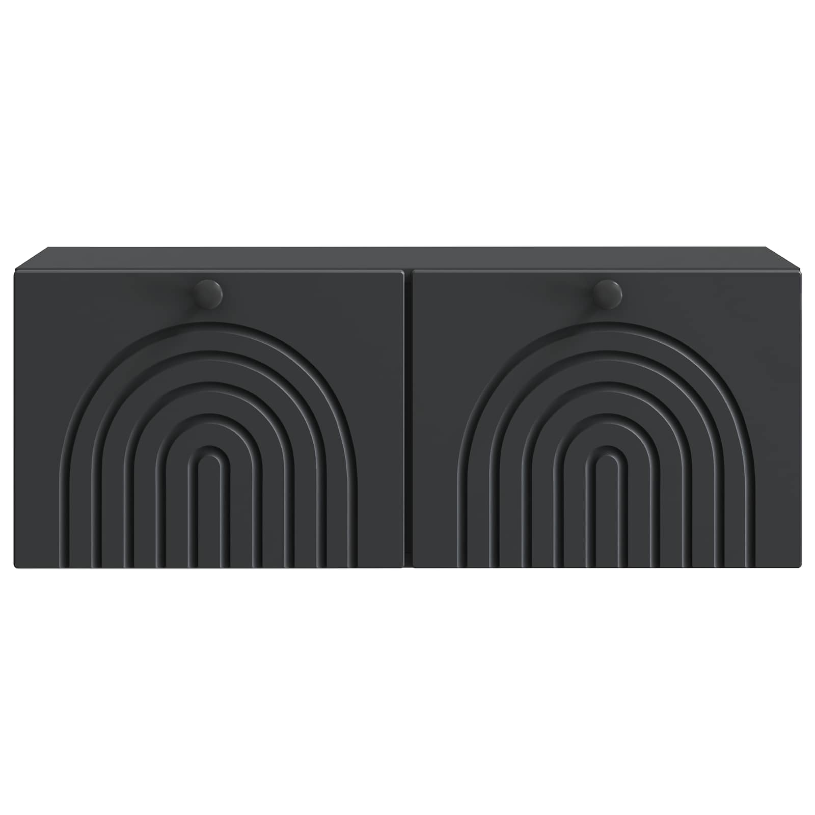 Wandmontierter TV-Schrank Schwarz 78,5 x 31 x 30 cm