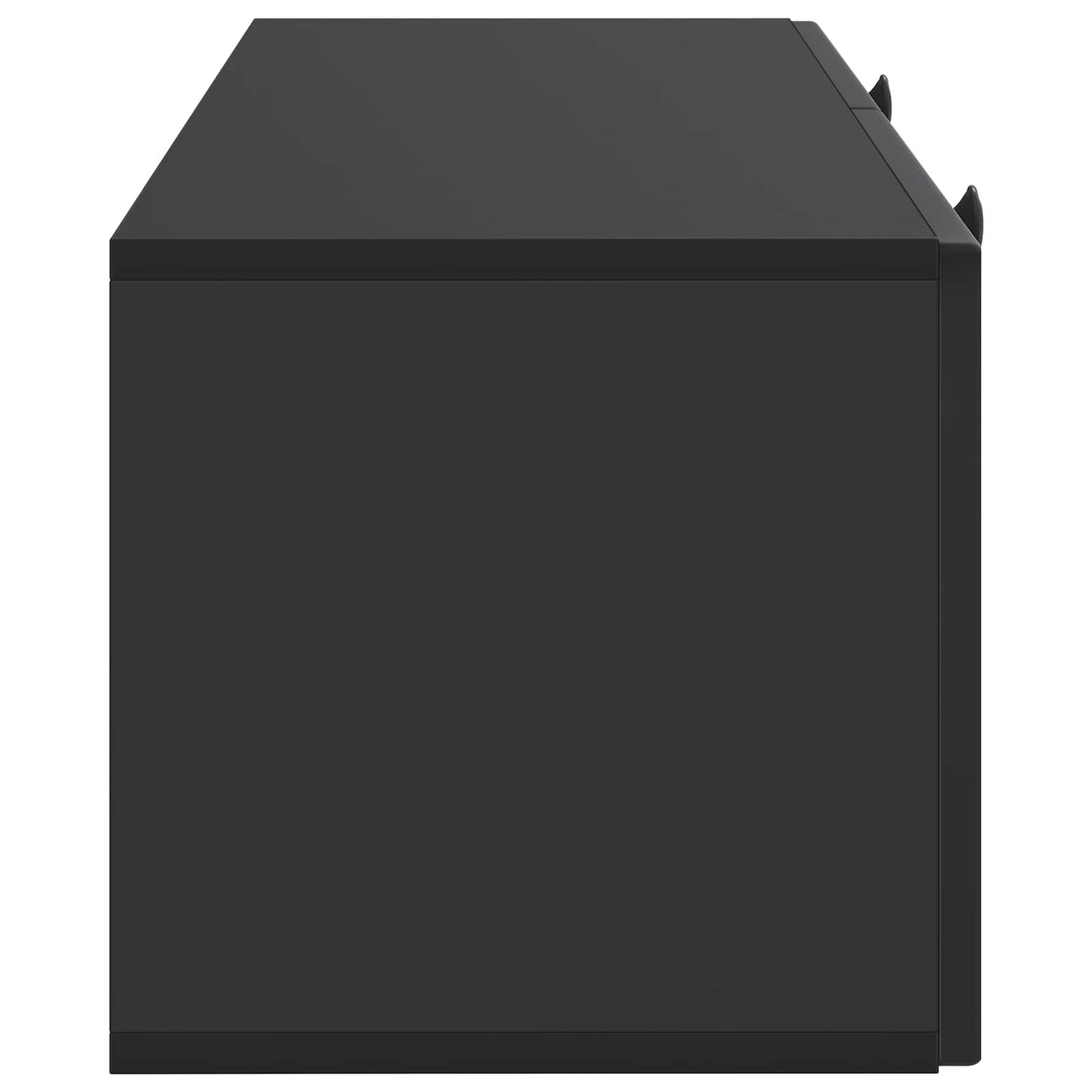 Wandmontierter TV-Schrank Schwarz 78,5 x 31 x 30 cm
