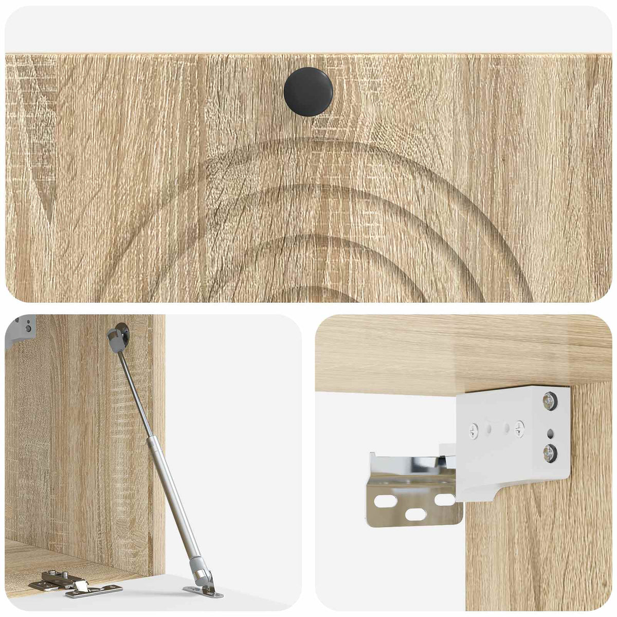 Wandmontierter TV-Schrank Sonoma-Eiche 78,5 x 31 x 30 cm