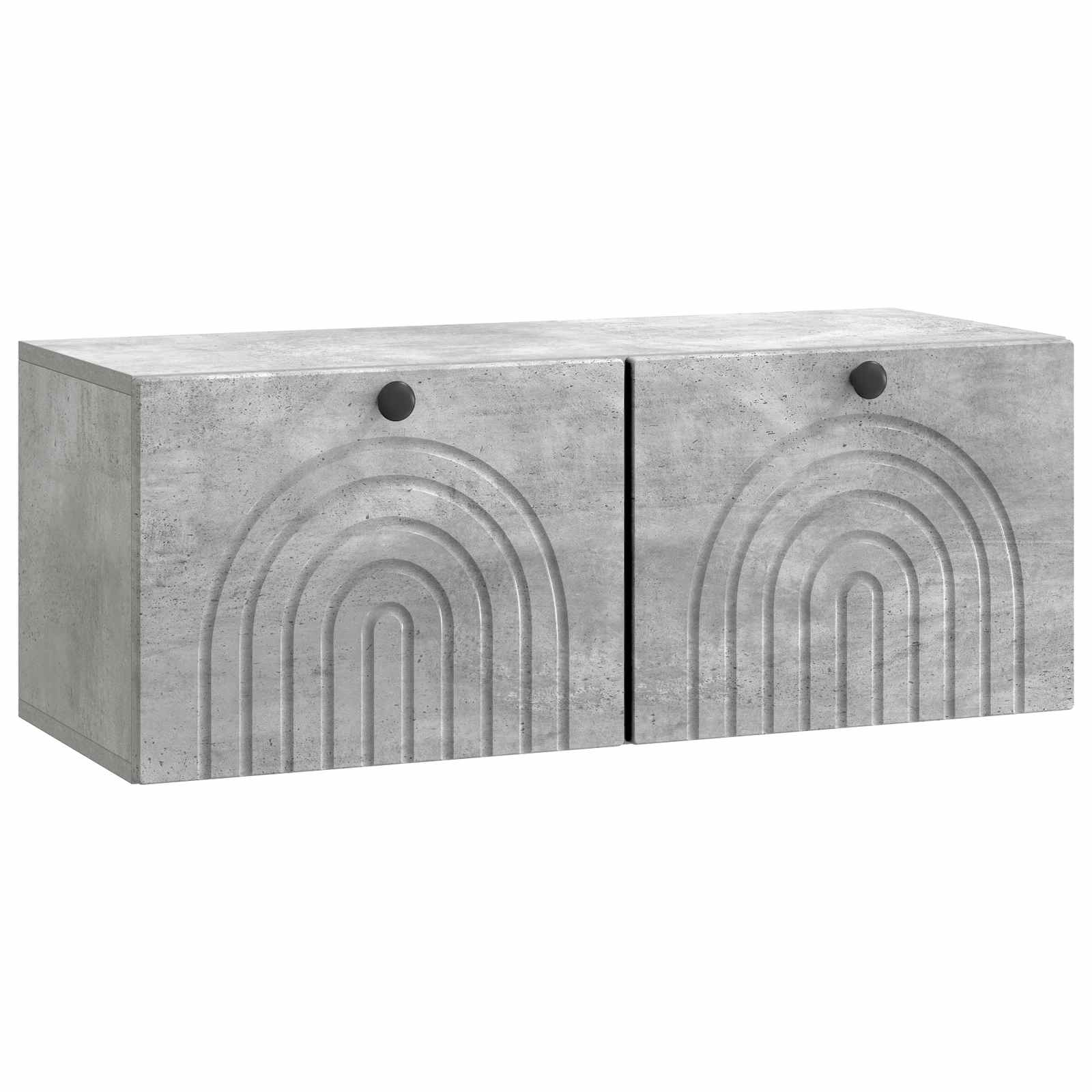 Wandmontierter TV-Schrank Betongrau 78,5 x 31 x 30 cm