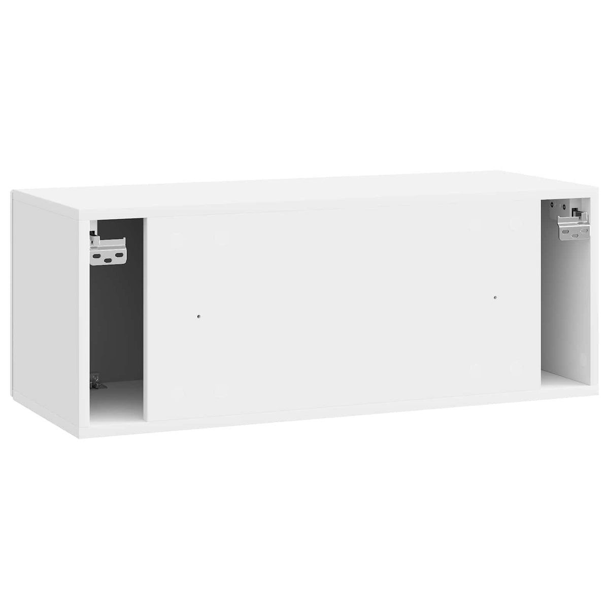 Wandmontierter TV-Schrank Hochglanz Weiß 78,5 x 31 x 30 cm