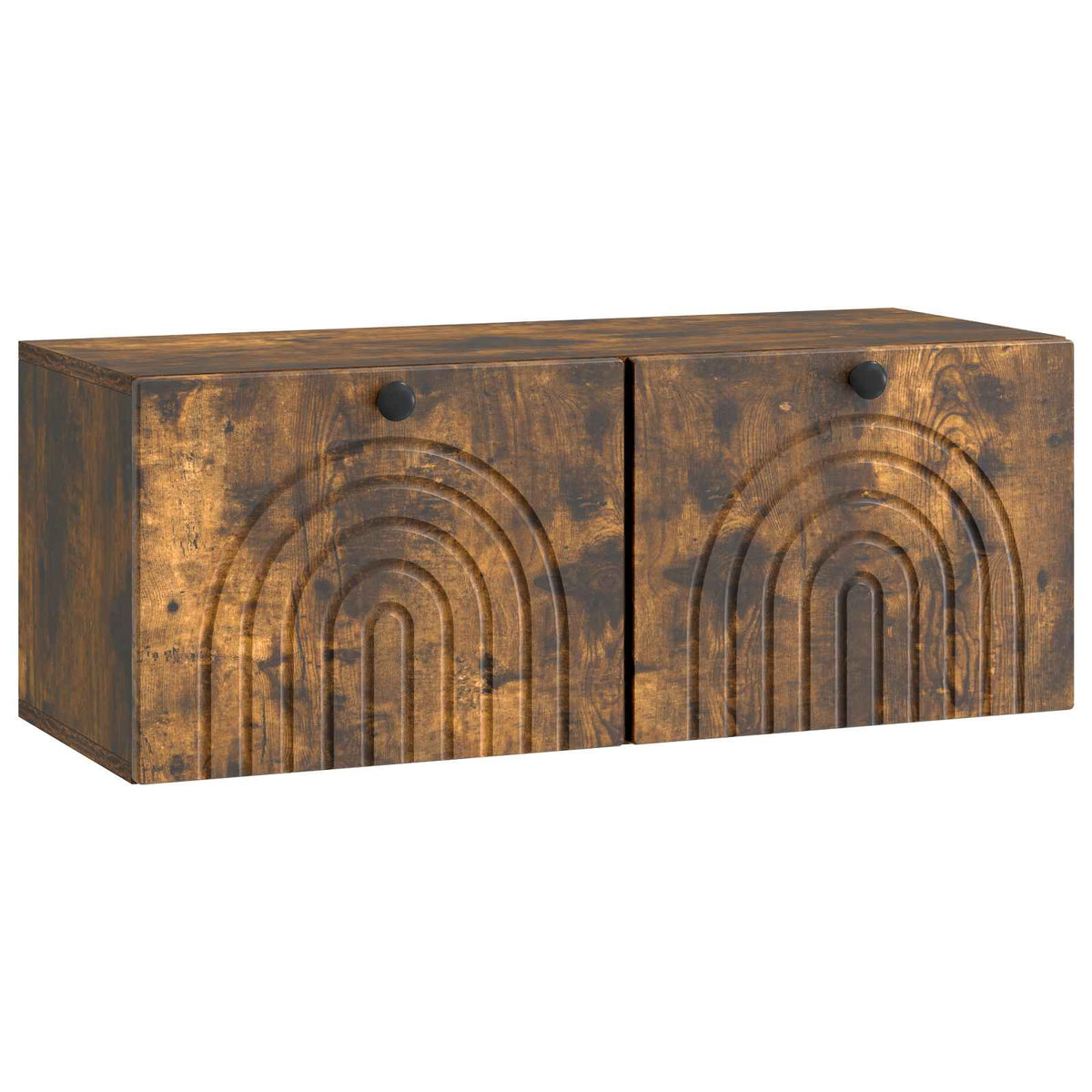 Wandmontierter TV-Schrank Geräucherte Eiche 78,5 x 31 x 30 cm