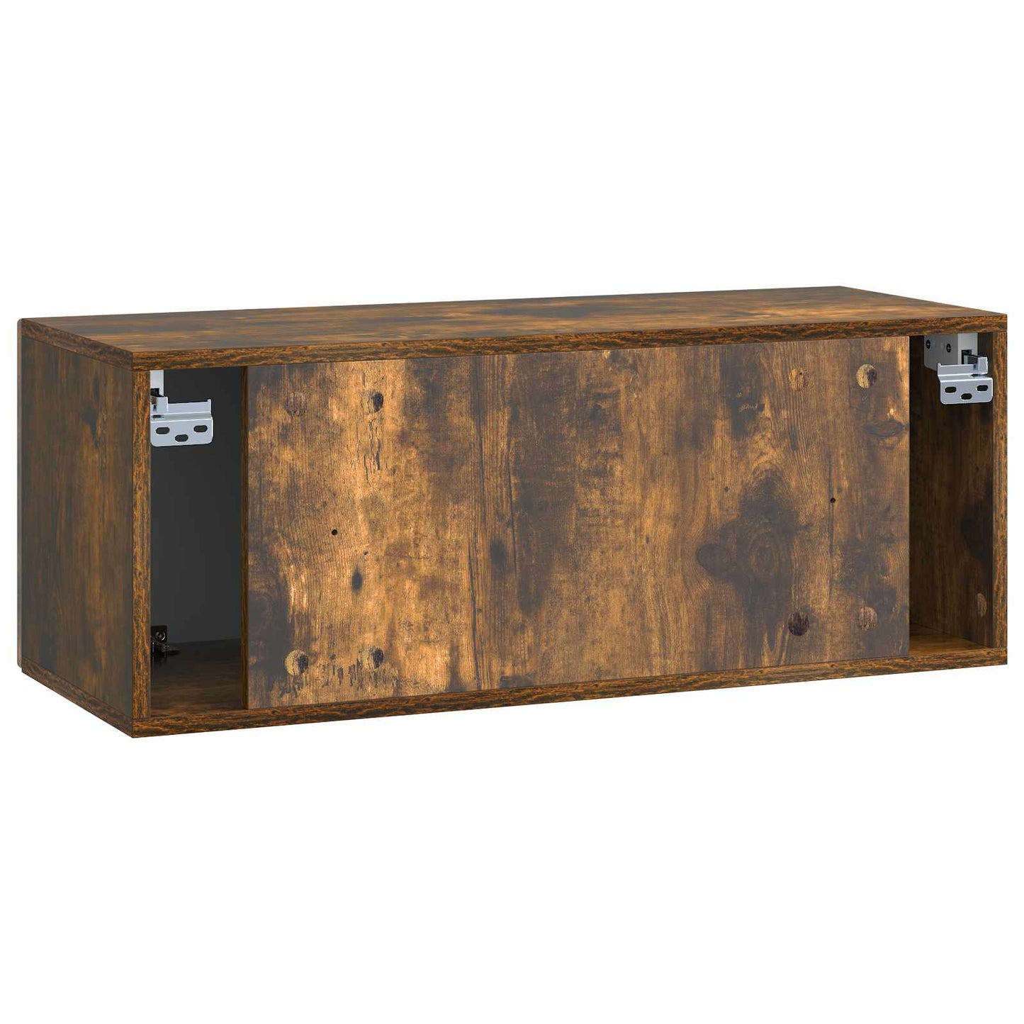 Wandmontierter TV-Schrank Geräucherte Eiche 78,5 x 31 x 30 cm