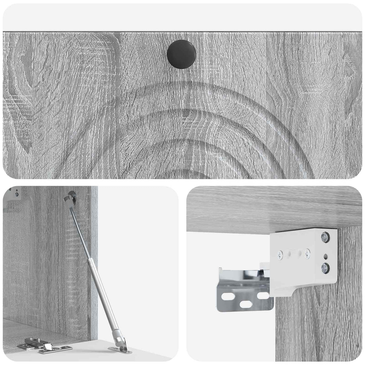 Wandmontierter TV-Schrank Graues Sonoma 78,5 x 31 x 30 cm