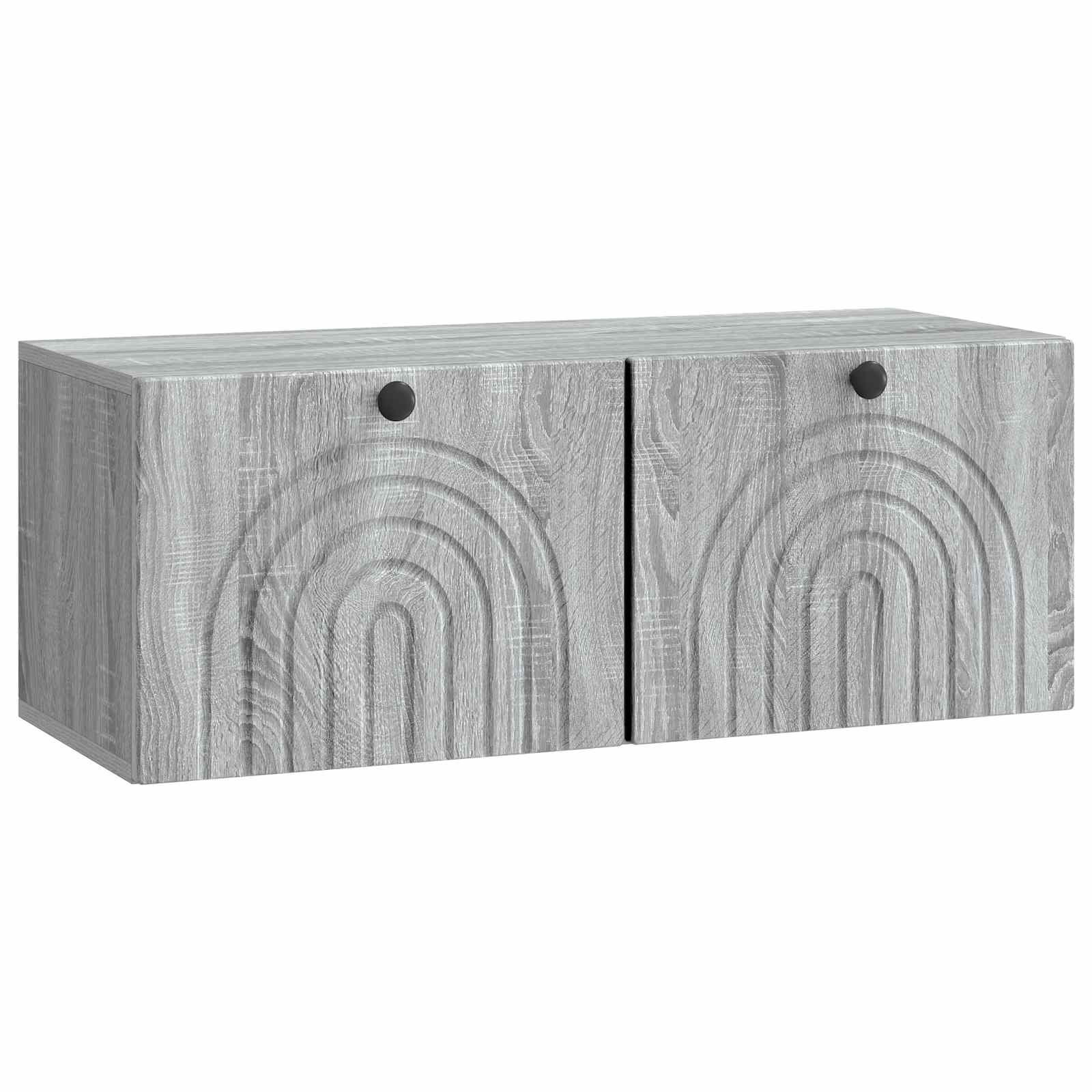 Wandmontierter TV-Schrank Graues Sonoma 78,5 x 31 x 30 cm