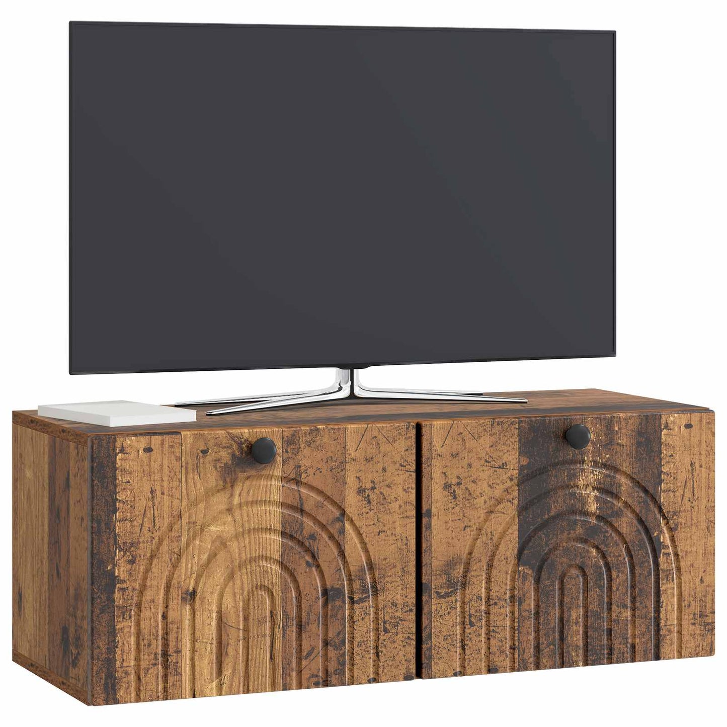 Wandmontierter TV-Schrank Altholz 78,5 x 31 x 30 cm