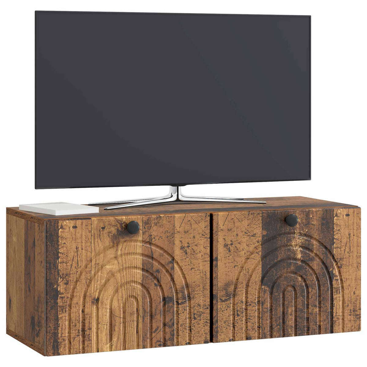 Wandmontierter TV-Schrank Altholz 78,5 x 31 x 30 cm
