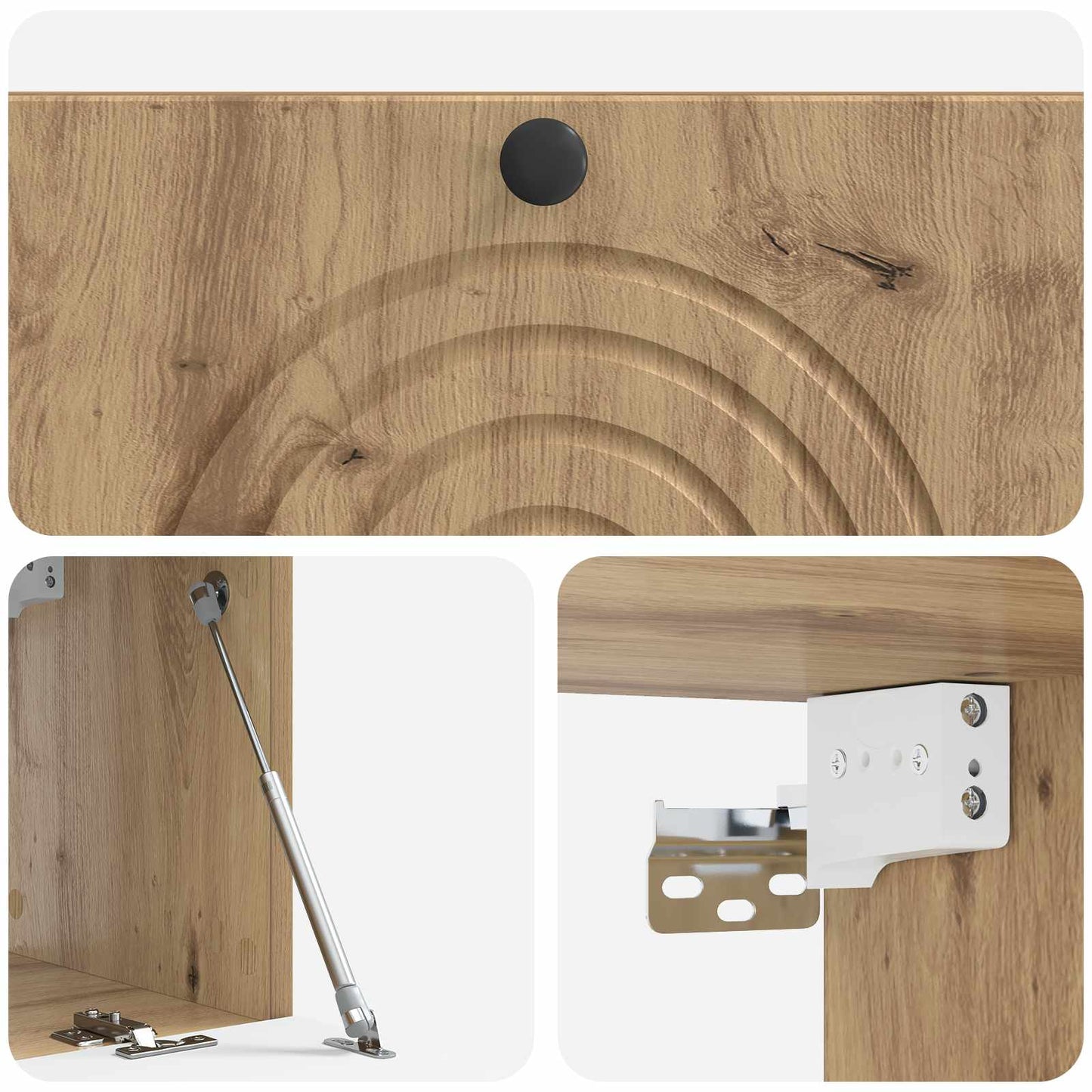 Wandmontierter TV-Schrank 78,5 x 31 x 30 cm Artisan-Eiche