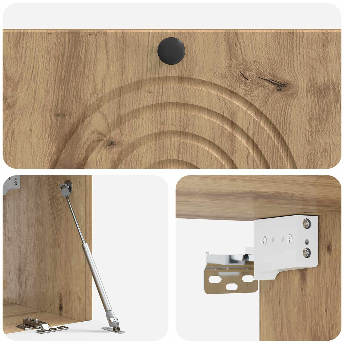 Wandmontierter TV-Schrank 78,5 x 31 x 30 cm Artisan-Eiche
