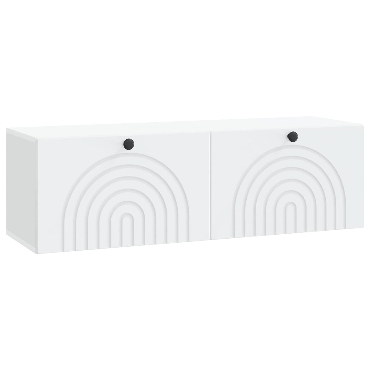 Wandmontierter TV-Schrank Weiß 98 x 31 x 30 cm Holzwerkstoff