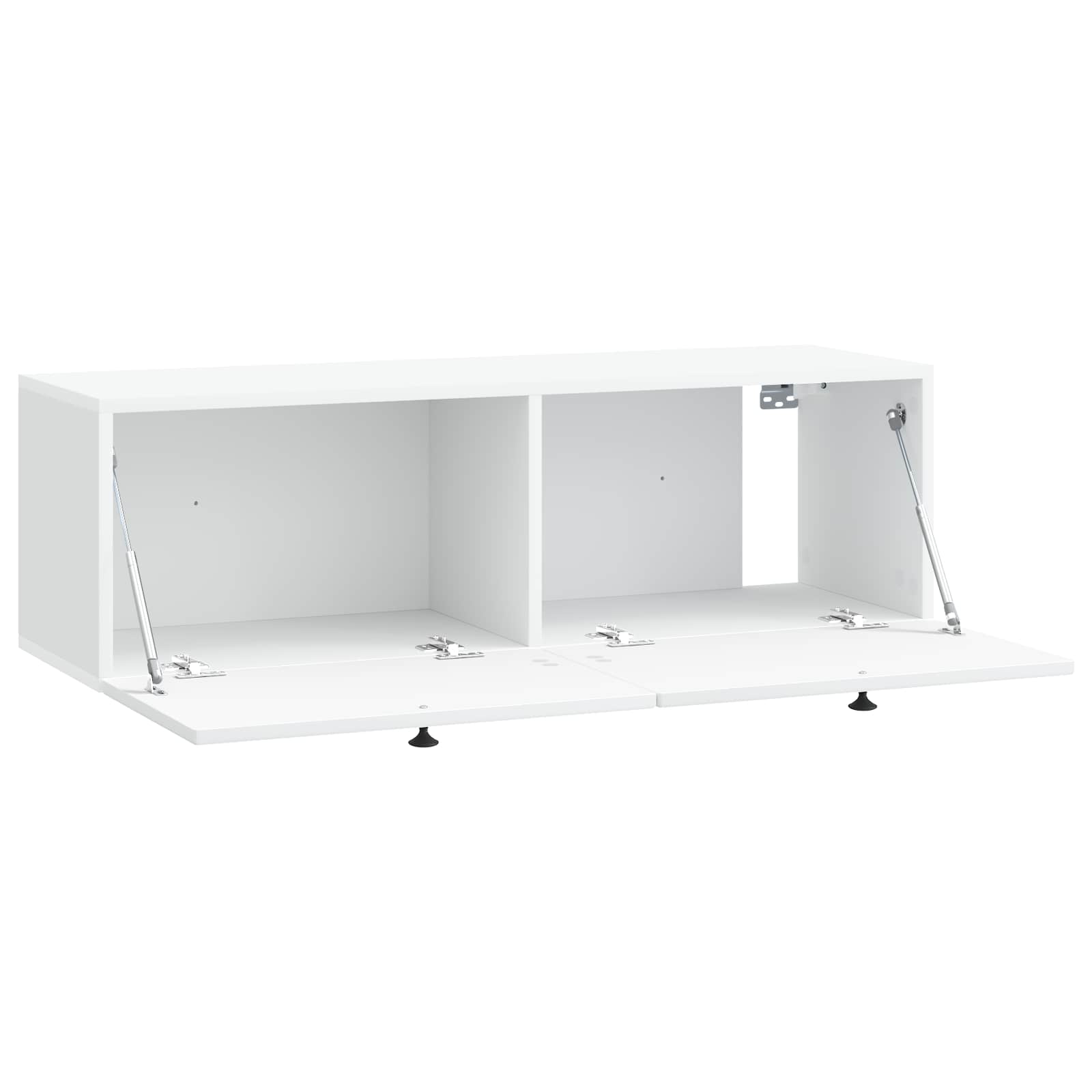 Wandmontierter TV-Schrank Weiß 98 x 31 x 30 cm Holzwerkstoff