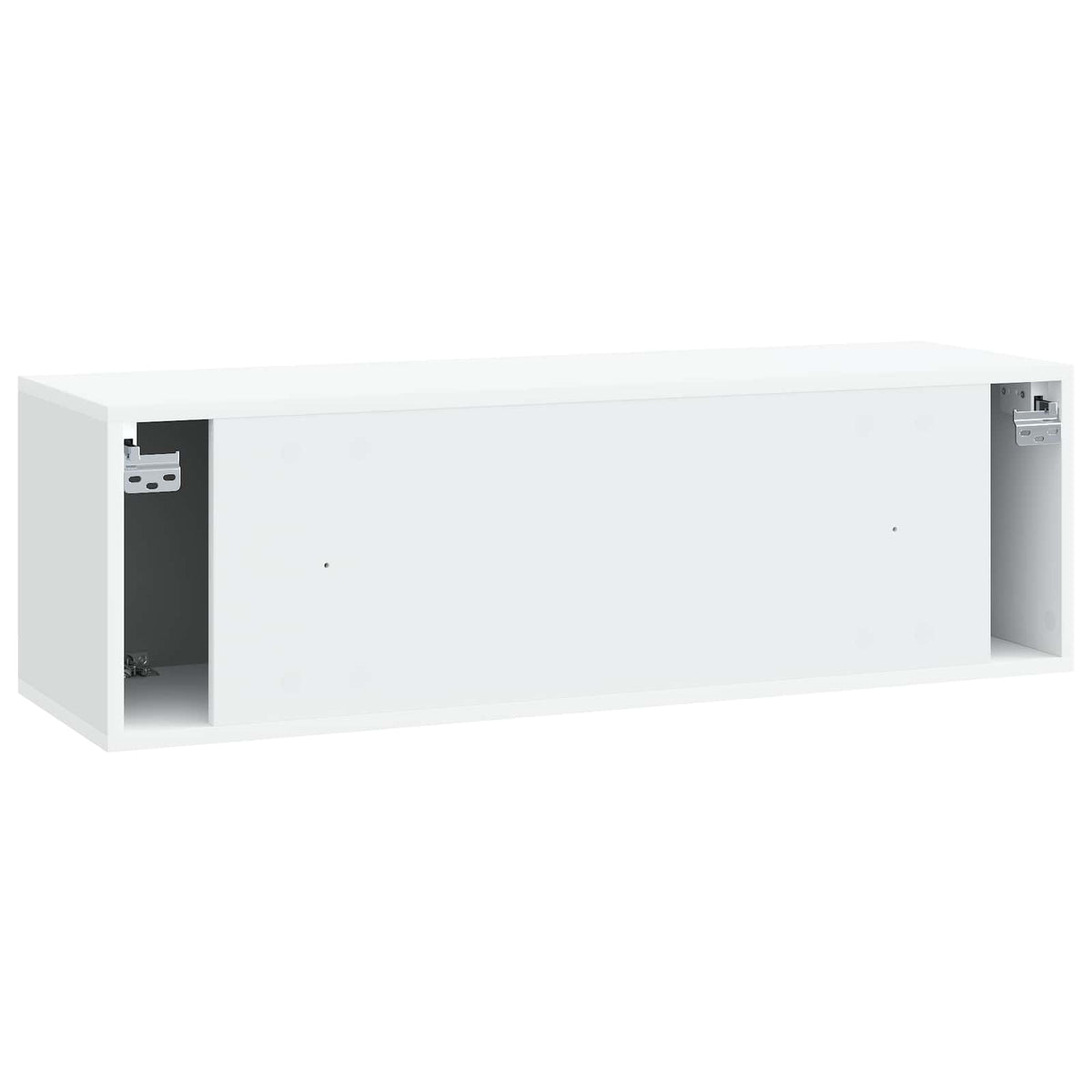Wandmontierter TV-Schrank Weiß 98 x 31 x 30 cm Holzwerkstoff