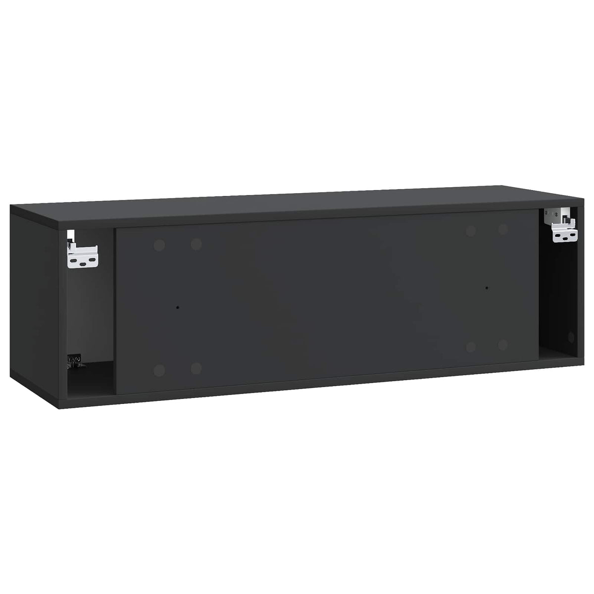 Wandmontierter TV-Schrank Schwarz 98 x 31 x 30 cm Holzwerkstoff