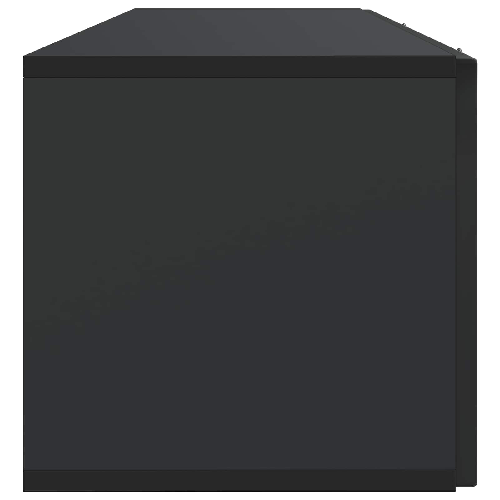 Wandmontierter TV-Schrank Schwarz 98 x 31 x 30 cm Holzwerkstoff