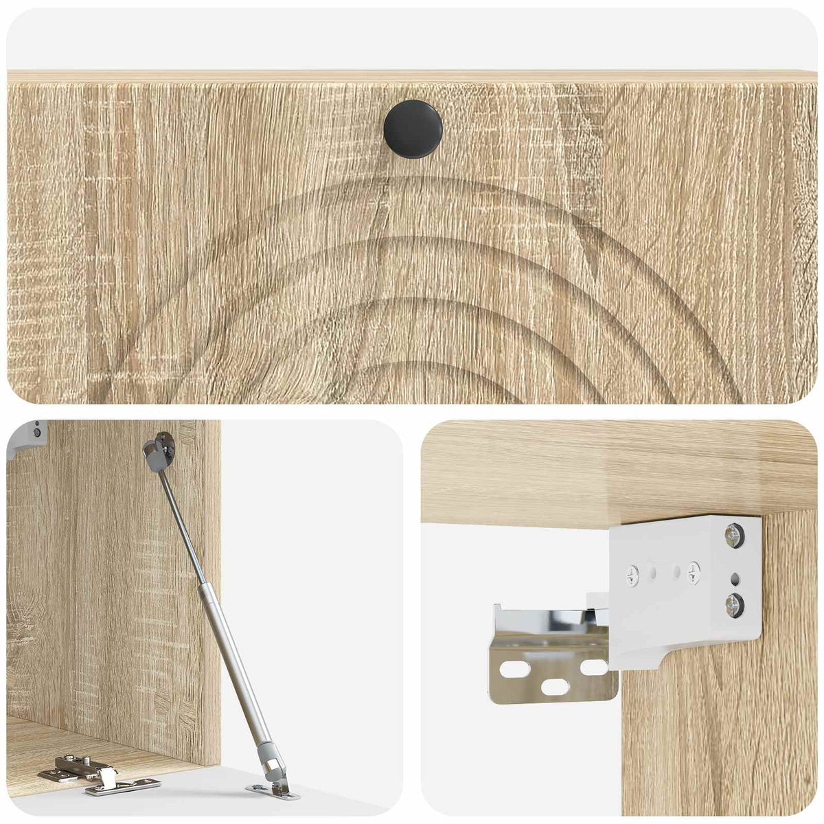 Wandmontierter TV-Schrank Sonoma-Eiche 98 x 31 x 30 cm