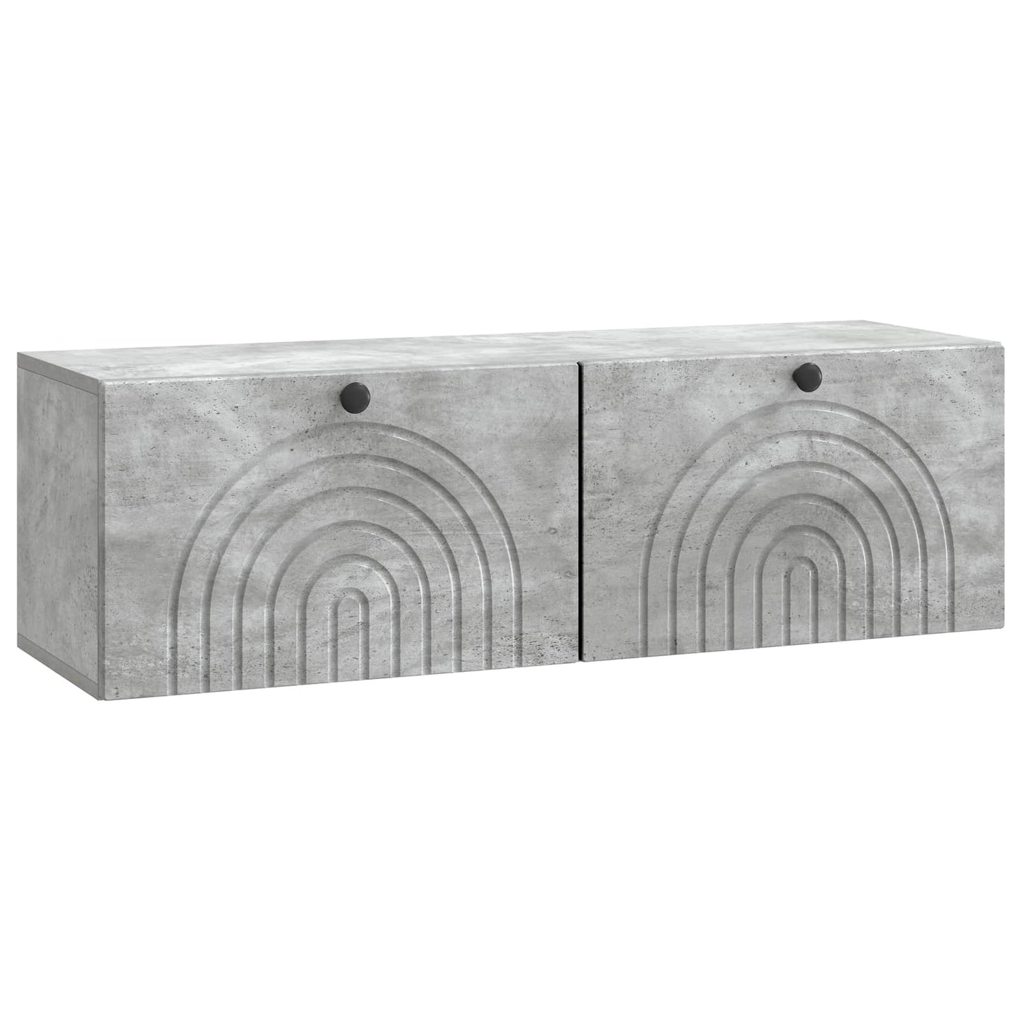 Wandmontierter TV-Schrank Betongrau 98 x 31 x 30 cm