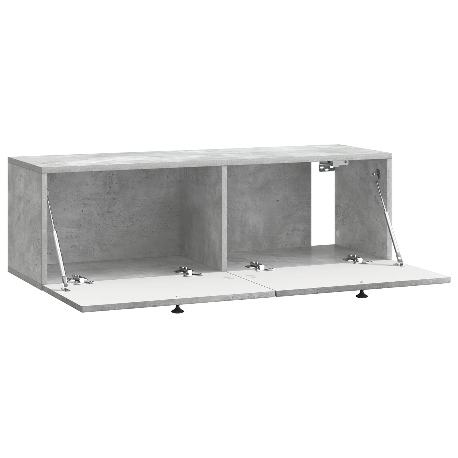 Wandmontierter TV-Schrank Betongrau 98 x 31 x 30 cm